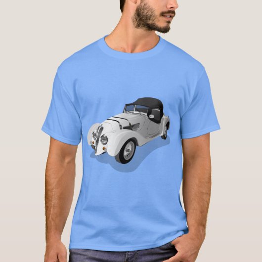 Oude auto t-shirt (Voorkant)