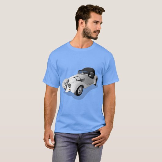 Oude auto t-shirt (Voorkant volledig)