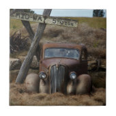 Oude auto tegeltje (Voorkant)