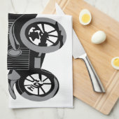 Oude auto theedoek (Quarter Fold)