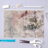  oude auto tissuepapier (Craft)