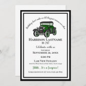  oude auto verrassingsverjaardag kaart (Voorkant / Achterkant)