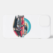 Oude auto VS liefhebbers iPhone Hoesje (Achterkant horizontaal)