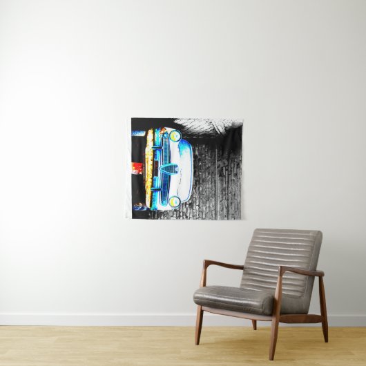 Oude auto wandkleed (In Situ (horizontaal))