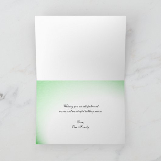 Oude autokiekaart feestdagen kaart (Binnen)