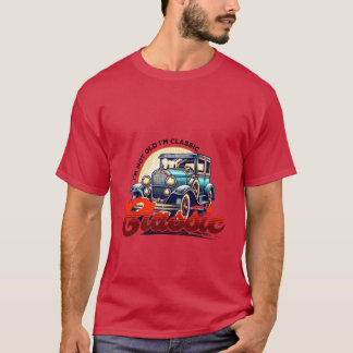 "Oude autoliefhebber" T-shirt