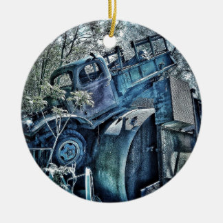 Oude auto's en junkards, retro 01 keramisch ornament