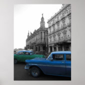 Oude auto's in Havana Poster (Voorkant)