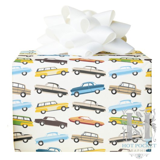 Oude Auto's Inpakpapier