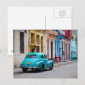 Oude auto's op de straten van Havana Briefkaart (Voorkant / Achterkant)