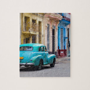 Oude auto's op de straten van Havana Legpuzzel