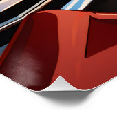 Oude Auto's Patroon Perfect Poster (Hoek)