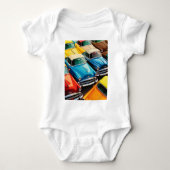 Oude Auto's Patroon Romper (Voorkant)