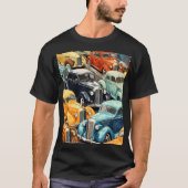 Oude auto's patroon t-shirt (Voorkant)