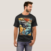 Oude auto's patroon t-shirt (Voorkant volledig)
