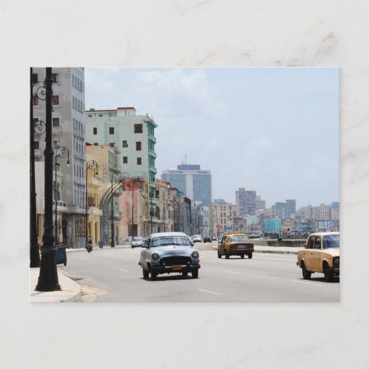 Oude auto's van La Havana Briefkaart (Voorkant)