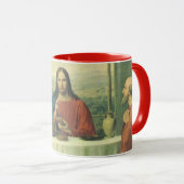 Oude Avondmaal te Emmaus met Jezus Christus Mok (Voorkant rechts)