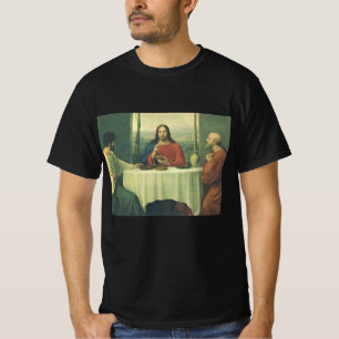 Oude Avondmaaltijd te Emmaus met Jezus Christus T-shirt