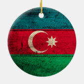 Oude Azerbeidzjan Vlag Keramisch Ornament (Achterkant)