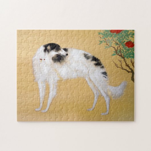 Oude Aziatische Borzoi Kunstpuzzel Legpuzzel (Horizontaal)