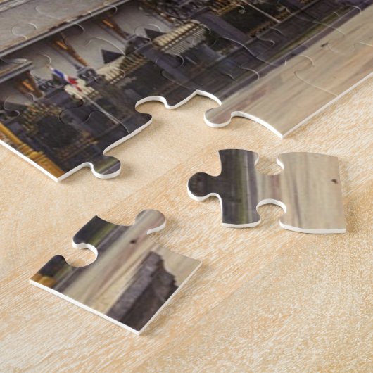 Oude Aziatische tempel Legpuzzel (Zijkant)