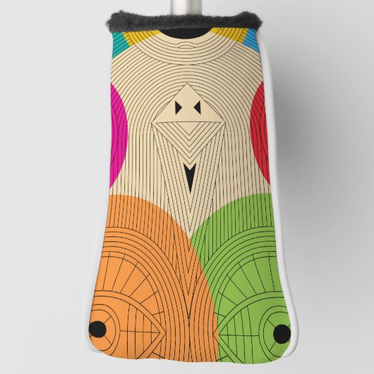 oude aztec-driehoek golfheadcover (Draai 90)