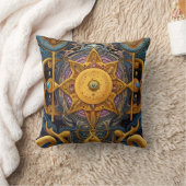 Oude Azteekse en Keltische Abstracte gemengde symb Kussen (Deken)