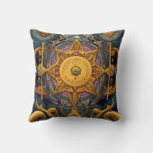 Oude Azteekse en Keltische Abstracte gemengde symb Kussen (Achterkant)