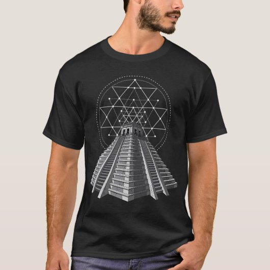 Oude Azteekse Piramide T-shirt (Voorkant)