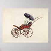 Oude Baby Buggy Poster (Voorkant)