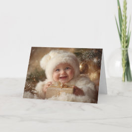 Oude Baby Kerstkaart Kaart