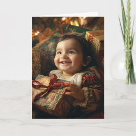 Oude Baby Kerstkaart Kaart