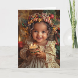 Oude Baby Kerstkaart Kaart