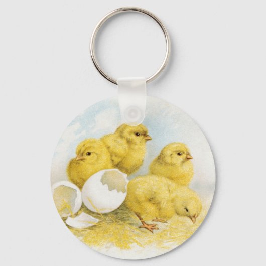 Oude baby kippen sleutelhanger (Voorkant)