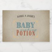 Oude baby makende toverdrank likeurfles etiket (Enkel label)
