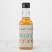Oude baby makende toverdrank likeurfles etiket (Voorkant)
