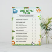 Oude Baby shower van Wives Tales [Dierthema] Briefhoofd (Staand voorkant)