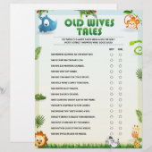 Oude Baby shower van Wives Tales [Dierthema] Briefhoofd (Voorkant / Achterkant)