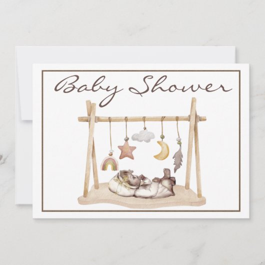 Oude babyshower uitnodiging (Voorkant)
