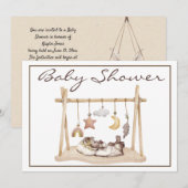 Oude babyshower uitnodiging (Voorkant / Achterkant)