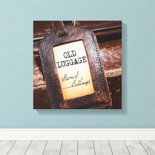 "Oude Bagage" Canvas Wrap Poster (Insitu (Houten vloer))