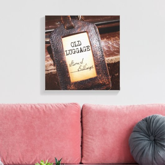 "Oude Bagage" Canvas Wrap Poster (Insitu (Woonkamer))