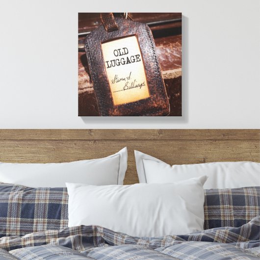 "Oude Bagage" Canvas Wrap Poster (Insitu (Slaapkamer))