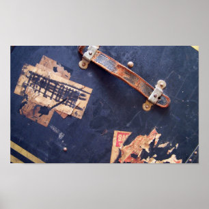 Oude Bagage Stickers Poster