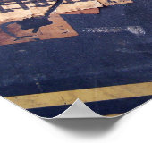 Oude Bagage Stickers Poster (Hoek)