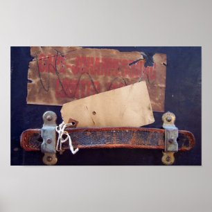 Oude Bagage Stickers Poster