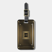 Oude Bagagelabel uit Bronze (gesimuleerd) (Voorkant verticaal)