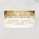 oude bagel shop klantenkaart klantenkaartje (Achterkant)