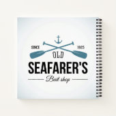 Oude baisshop voor zeevarenden notitieboek (Achterkant)