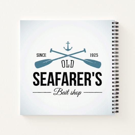 Oude baisshop voor zeevarenden notitieboek (Achterkant)